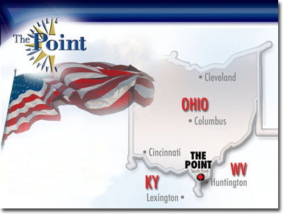 Map showing The Point in relation to Ohio